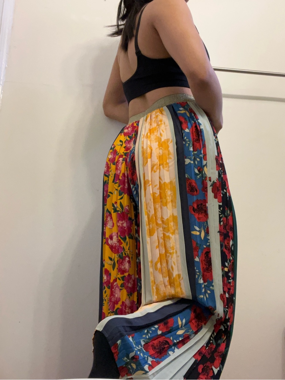 MY26 Anthropologie Spirited Spirit Patchwork Wide Leg Pants - Picture 4 of 9